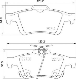 Тормозные колодки дисковые BREMBO P24 216