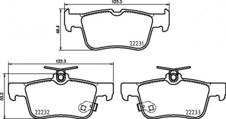 Тормозные колодки дисковые BREMBO P24 217 (фото 1)