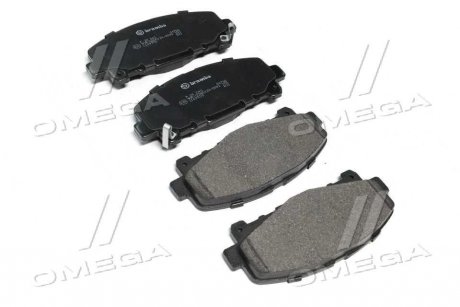 Колодка тормозов. диск. HONDA ACCORD передняя (выр-во) BREMBO P 28 043