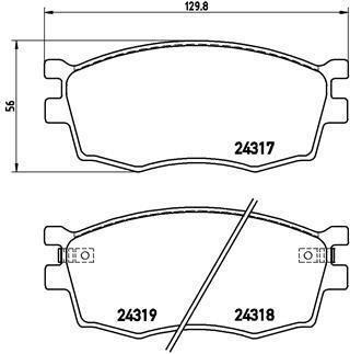 Гальмівні колодки дискові BREMBO P30026