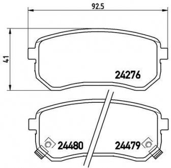 Гальмівні колодки дискові BREMBO P30 033