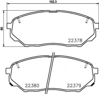 Колодки гальмівні дискові BREMBO P30086