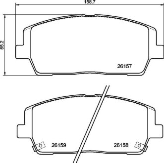 Комплект тормозных колодок BREMBO P30116