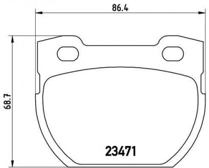 Колодки тормозные дисковые BREMBO P44006