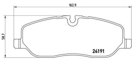 Комплект тормозных колодок из 4 шт. дисков BREMBO P44014