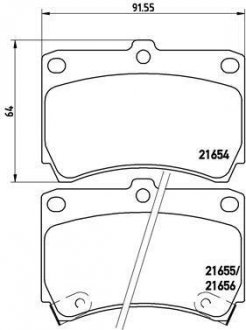 Тормозные колодки дисковые BREMBO P49 016 (фото 1)