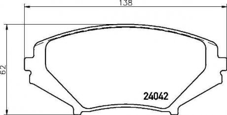 Тормозные колодки дисковые BREMBO P49 034