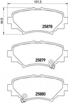 Тормозные колодки дисковые BREMBO P49 049