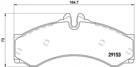 Гальмівні колодки дискові BREMBO P50028