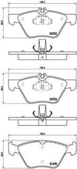 Колодки тормозные дисковые BREMBO P50075