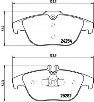 Комплект тормозных колодок из 4 шт. дисков BREMBO P50104