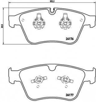 Тормозные колодки дисковые BREMBO P50 105