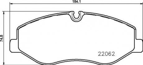 Комплект тормозных колодок из 4 шт. дисков BREMBO P50129