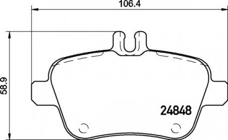 Тормозные колодки дисковые BREMBO P50 135 (фото 1)