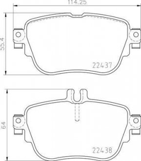 Гальмівні колодки дискові BREMBO P50 136