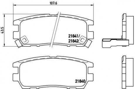 Тормозные колодки диск.. Mitsubishi L400/Montero/Pajero/Shogun/Sigma/Space Gear 1.8-3.0 87-05 BREMBO P54018