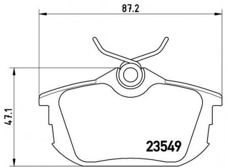 Тормозные колодки дисковые BREMBO P54 023