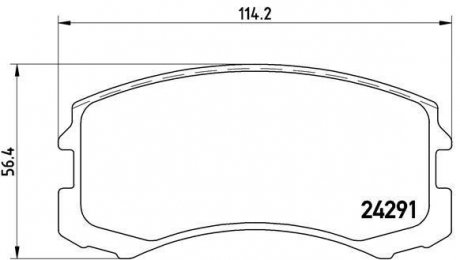 Тормозные колодки дисковые BREMBO P54 041 (фото 1)