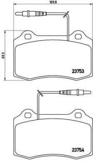 Тормозные колодки дисковые BREMBO P61 064 (фото 1)