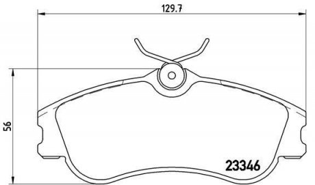 Тормозные колодки дисковые BREMBO P61 069