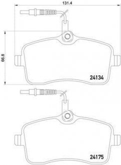 Тормозные колодки дисковые BREMBO P61 109