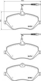 Гальмівні колодки дискові BREMBO P61 119 (фото 1)