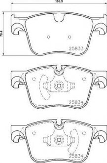 Комплект тормозных колодок BREMBO P61127