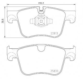 Тормозные колодки дисковые BREMBO P61 135