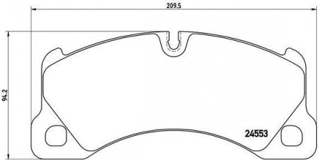 Тормозные колодки дисковые BREMBO P65 017 (фото 1)