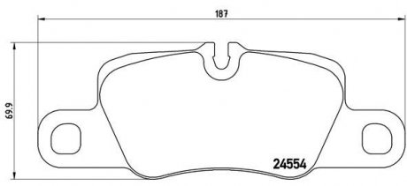 Гальмівні колодки дискові BREMBO P65 020