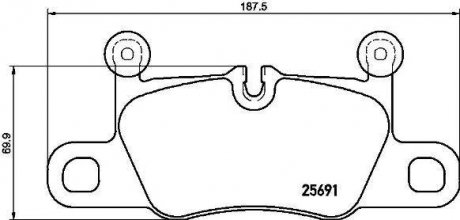 Тормозные колодки дисковые BREMBO P65 031