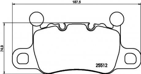 Тормозные колодки дисковые BREMBO P65 038