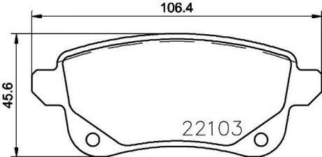 Тормозные колодки дисковые BREMBO P68 064 (фото 1)