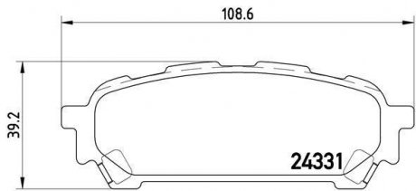 Колодки тормозные дисковые BREMBO P78014 (фото 1)