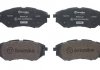 Комплект тормозных колодок из 4 шт. дисков BREMBO P78017X (фото 2)