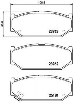 Гальмівні колодки дискові BREMBO P79 023 (фото 1)