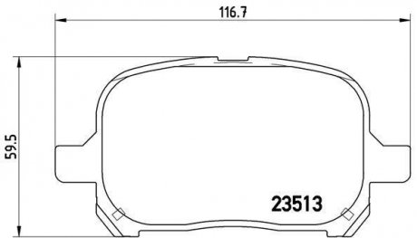 Гальмівні колодки дискові BREMBO P83040