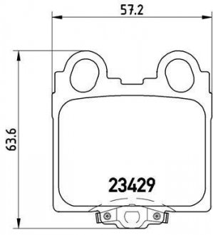 Тормозные колодки задние LEXUS/TOYOTA BREMBO P83045