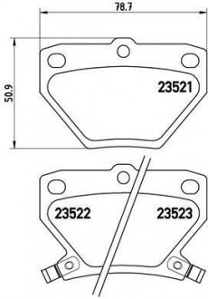 Тормозные колодки дисковые BREMBO P83 052