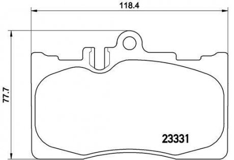 Гальмівні колодки дискові BREMBO P83058