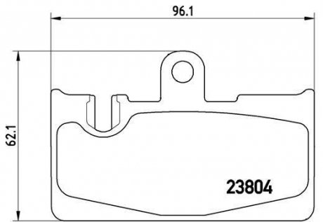 Тормозные колодки дисковые BREMBO P83 059