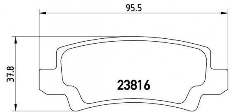 Тормозные колодки дисковые BREMBO P83 065