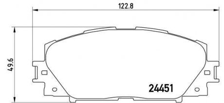 Тормозные колодки дисковые BREMBO P83 106