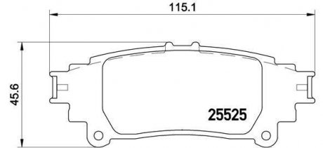 Комплект тормозных колодок из 4 шт. дисков BREMBO P83132