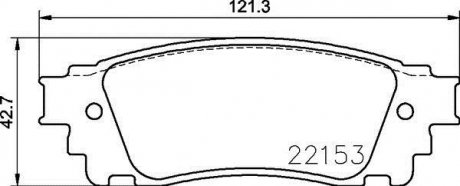 Комплект гальмівних колодок з 4 шт. дисків BREMBO P83166 (фото 1)