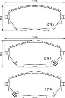 Комплект тормозных колодок из 4 шт. дисков BREMBO P83171 (фото 1)