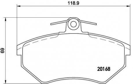 Гальмівні колодки дискові BREMBO P85011