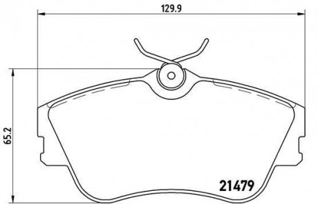 Гальмівні колодки дискові BREMBO P85 029