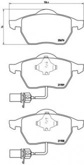 Гальмівні колодки дискові BREMBO P85037 (фото 1)