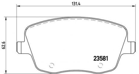 Гальмівні колодки дискові BREMBO P85 057